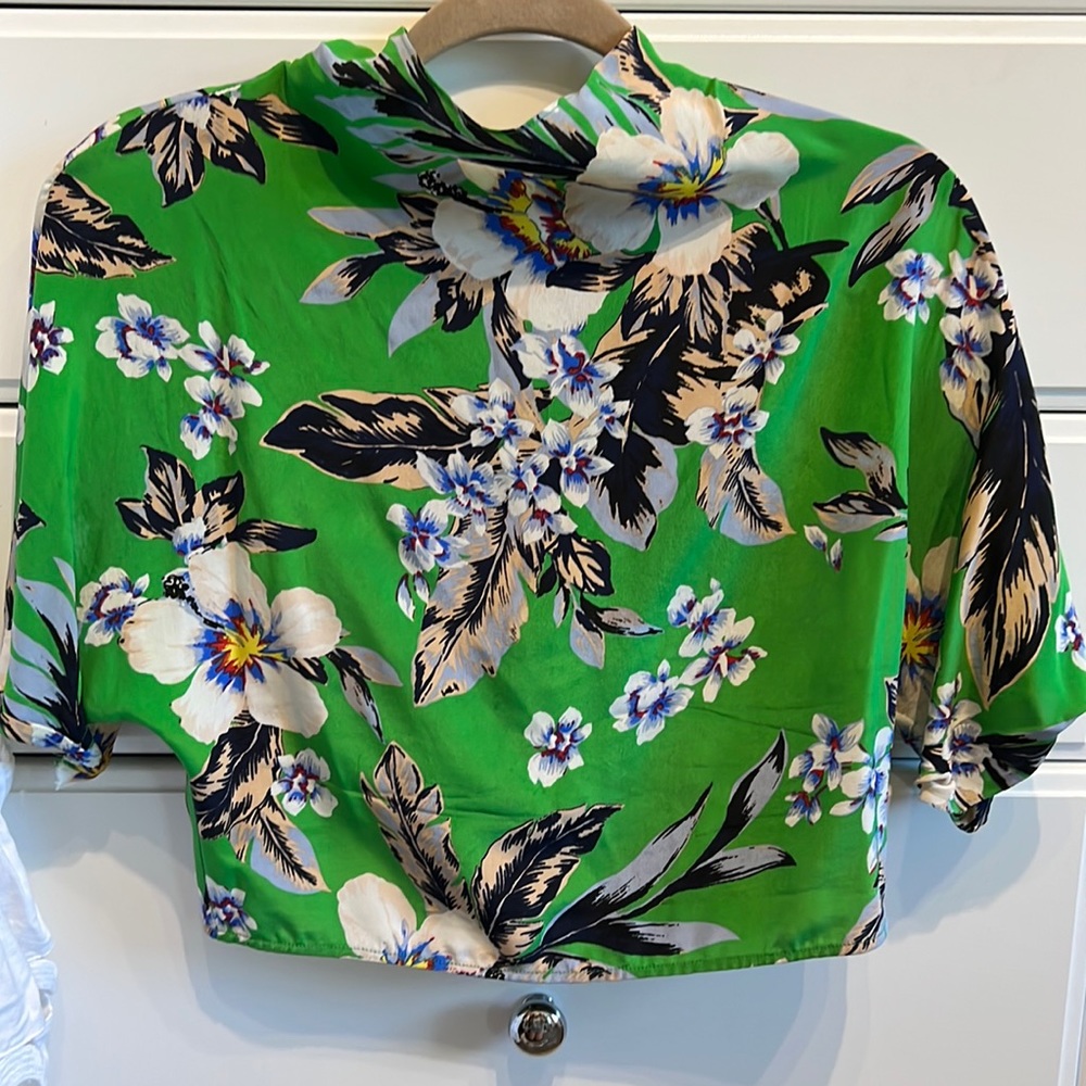 DVF cropped blouse